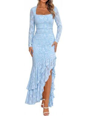 Elegant Long Sleeve Maxi Dress for Fall Weddings | Perfect Guest Outfit